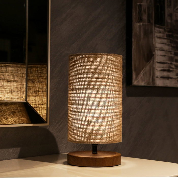 Opviq Lámpara de mesa AYD-2846 estilo mimbre